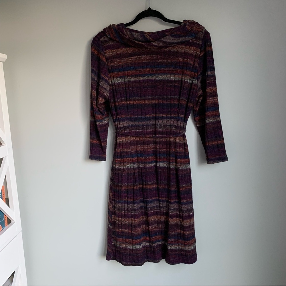Studio One New York Sweater Dress with Cowl Neck